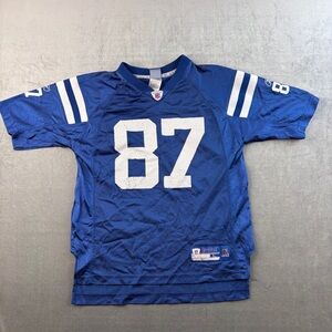 Reebok NFL‎ Indianapolis Colts Reggie Wayne #87 Jersey Blue Youth Large 14-16